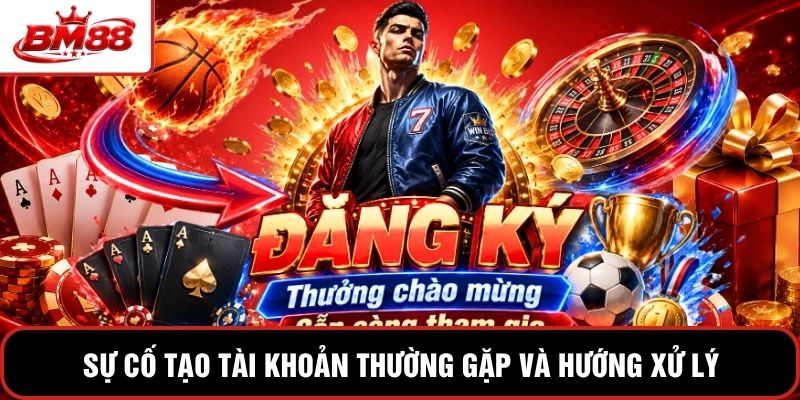Sự cố tạo tài khoản thường gặp và hướng xử lý